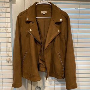 Women’s Tan Suede Jacket Size XL